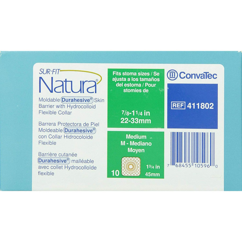 barreras de colostomía convatec natura moldeable borde hidrocoloide 411802