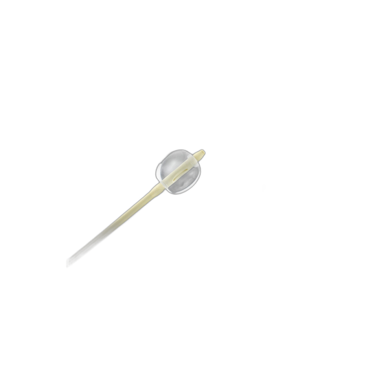 Cook Medical, catéter con balón para HSG de 5 y 7 Fr x 30 cm, sobre fondo blanco