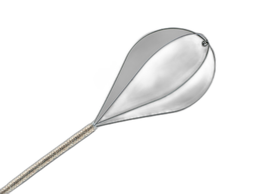 Cook Medical NCircle, extractor tipless de nitinol 3.0 Fr x 115 cm y 4.5 Fr x 65 cm, sobre fondo blanco