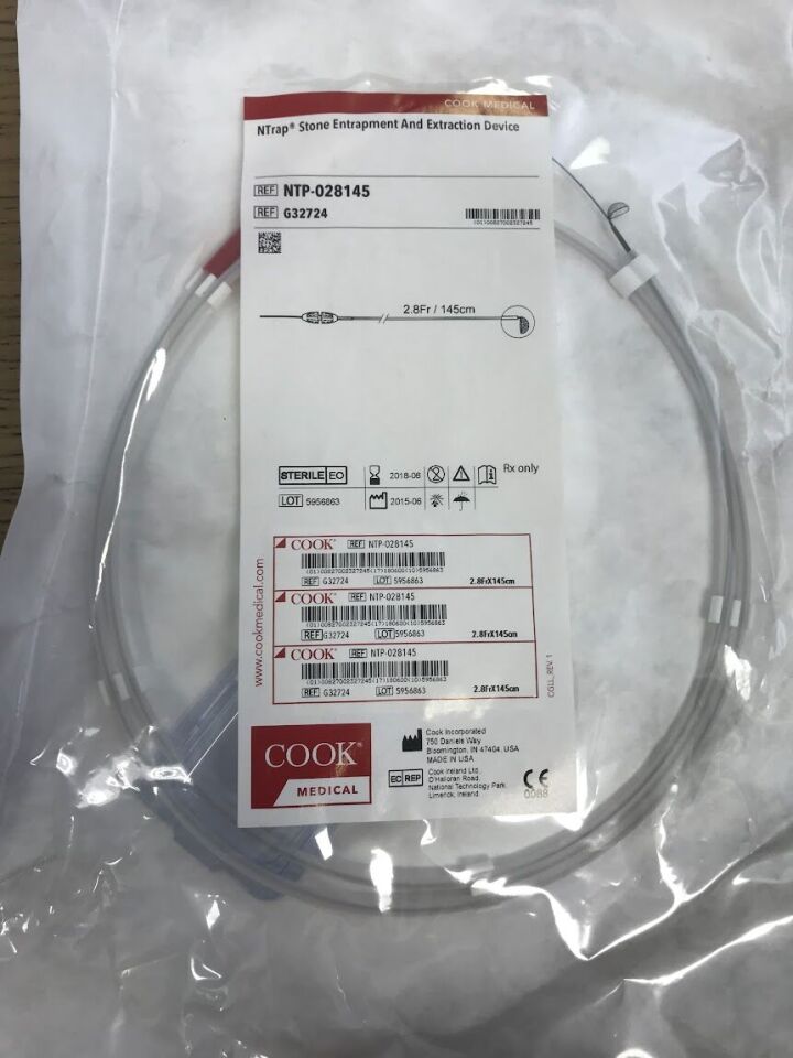 Cook Medical NTrap | Extractor de cálculos 2.8 Fr × 145 cm — imagen ilustrativa