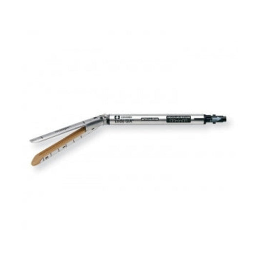 Covidien Endo GIA EGIA60AVM, recarga articulada beige (tan) de 60 mm sobre fondo blanco