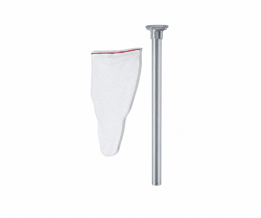 Bolsa Covidien Endo Bag 250-30 de 3 × 6 pulgadas y tubo dispensador sobre fondo blanco