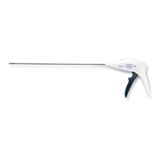 Aplicador Covidien ProTack Auto Suture de 5 mm, referencia 174006, con mango de pistola y vástago laparoscópico