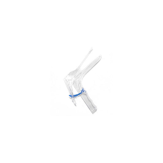 Dentilab Feeling, espejo vaginal mediano estéril desechable sobre fondo blanco