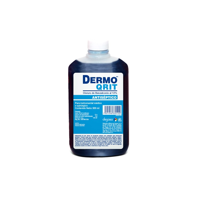 Dermo Qrit solución de cloruro de benzalconio al 12%, 500 ml