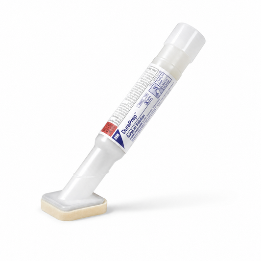 3M DuraPrep 8630, aplicador quirúrgico de 26 ml sobre fondo blanco