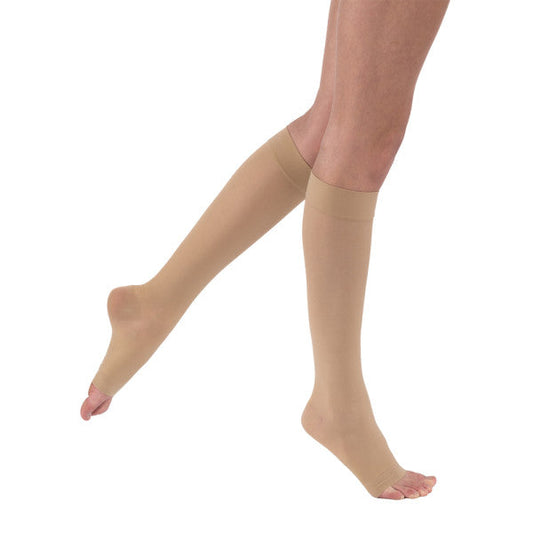 Medias de Compresión Jobst UltraSheer a la Rodilla Punta Abierta 15-20 mmHg