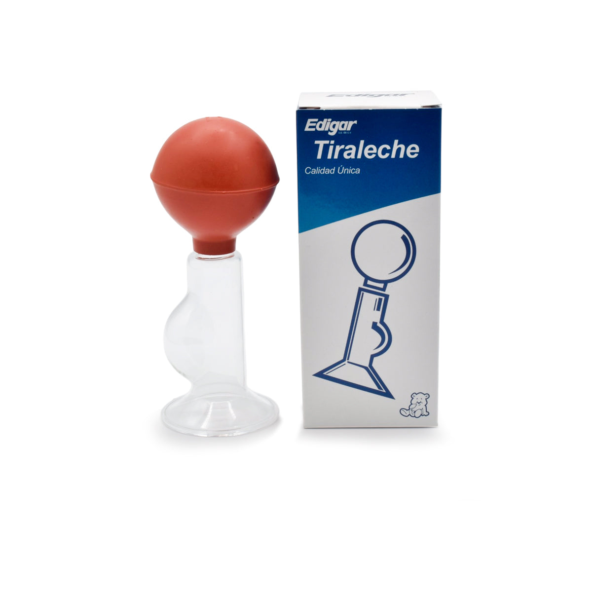 Edigar AA00700 tiraleche de cristal con bulbo