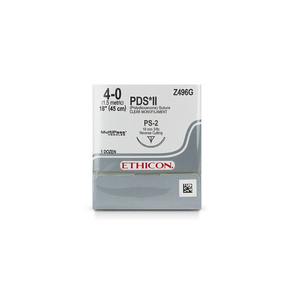 Ethicon PDS II Z496G 4-0 PS-2 45 cm