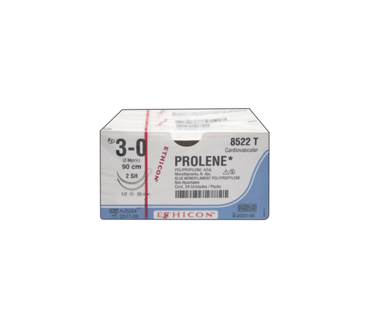 Ethicon PROLENE 8522T 3-0 azul SH 90 cm