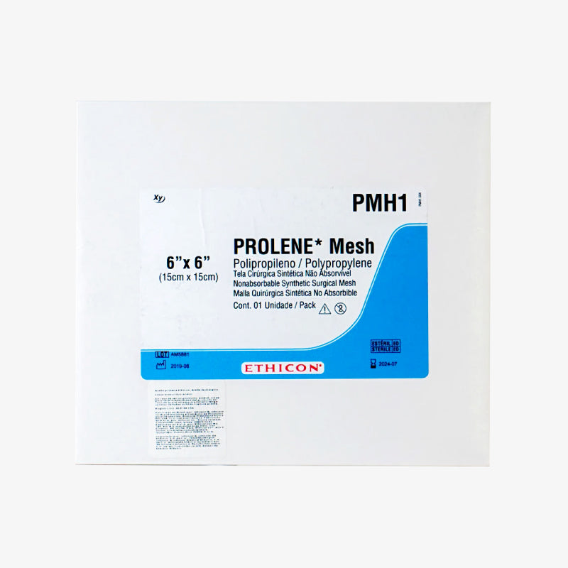 Malla quirúrgica Ethicon PROLENE PMH1 de polipropileno de 15 x 15 cm