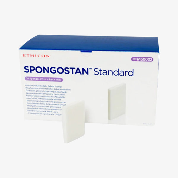 Esponja hemostática Ethicon SPONGOSTAN Standard MS0002 de 7 x 5 x 1 cm