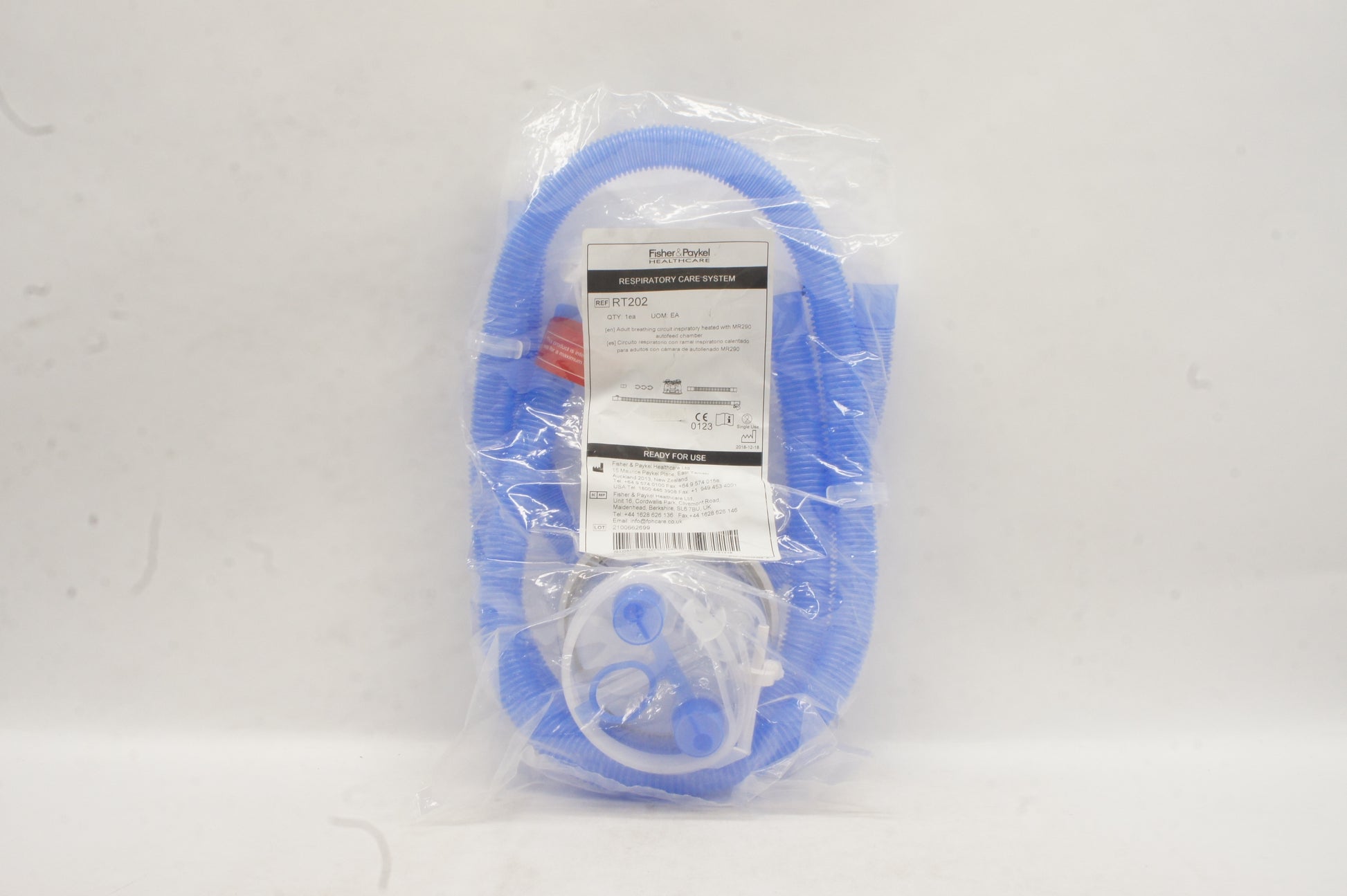 Fisher & Paykel RT202 circuito respiratorio adulto con cámara MR290