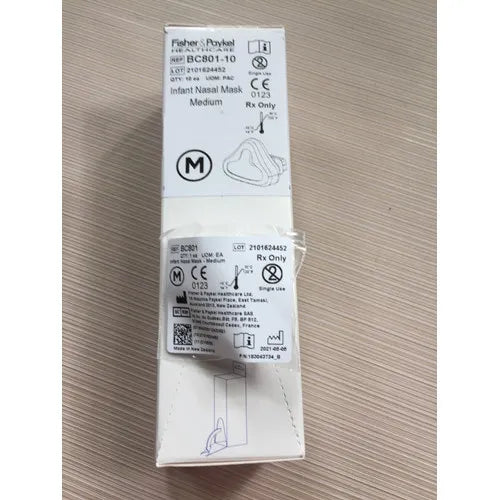 Fisher & Paykel FlexiTrunk BC801-10 mascarilla nasal de silicona talla mediana para CPAP de burbuja