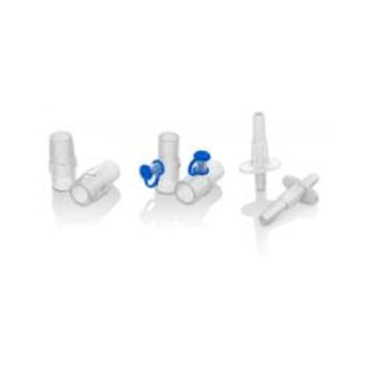 Fisher & Paykel RT010 kit adaptador infantil para nebulización en línea sobre fondo blanco
