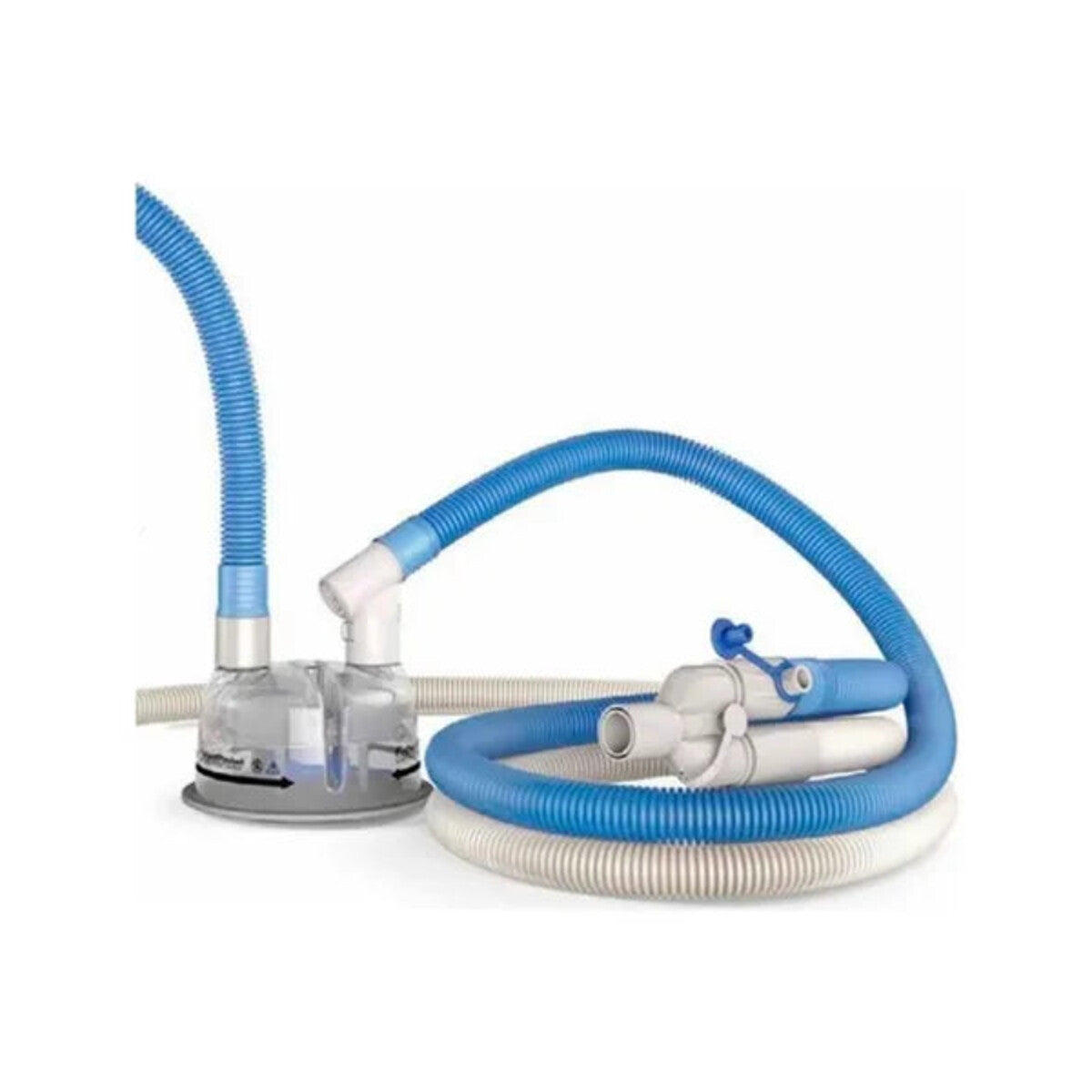 Circuito respiratorio adulto Fisher & Paykel de doble rama, conectado a la cámara de humidificación MR290