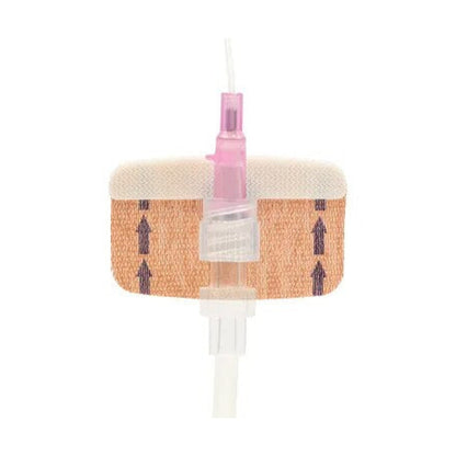 Fijador FlexGRIP Neo PIVC neonatal para catéter intravenoso sobre fondo blanco