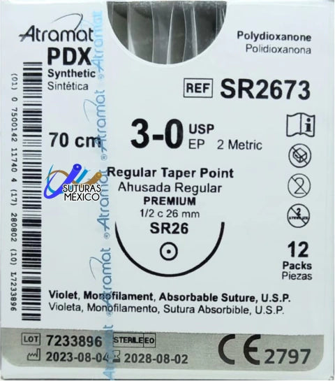 Atramat PDX G-R2673 polidioxanona violeta