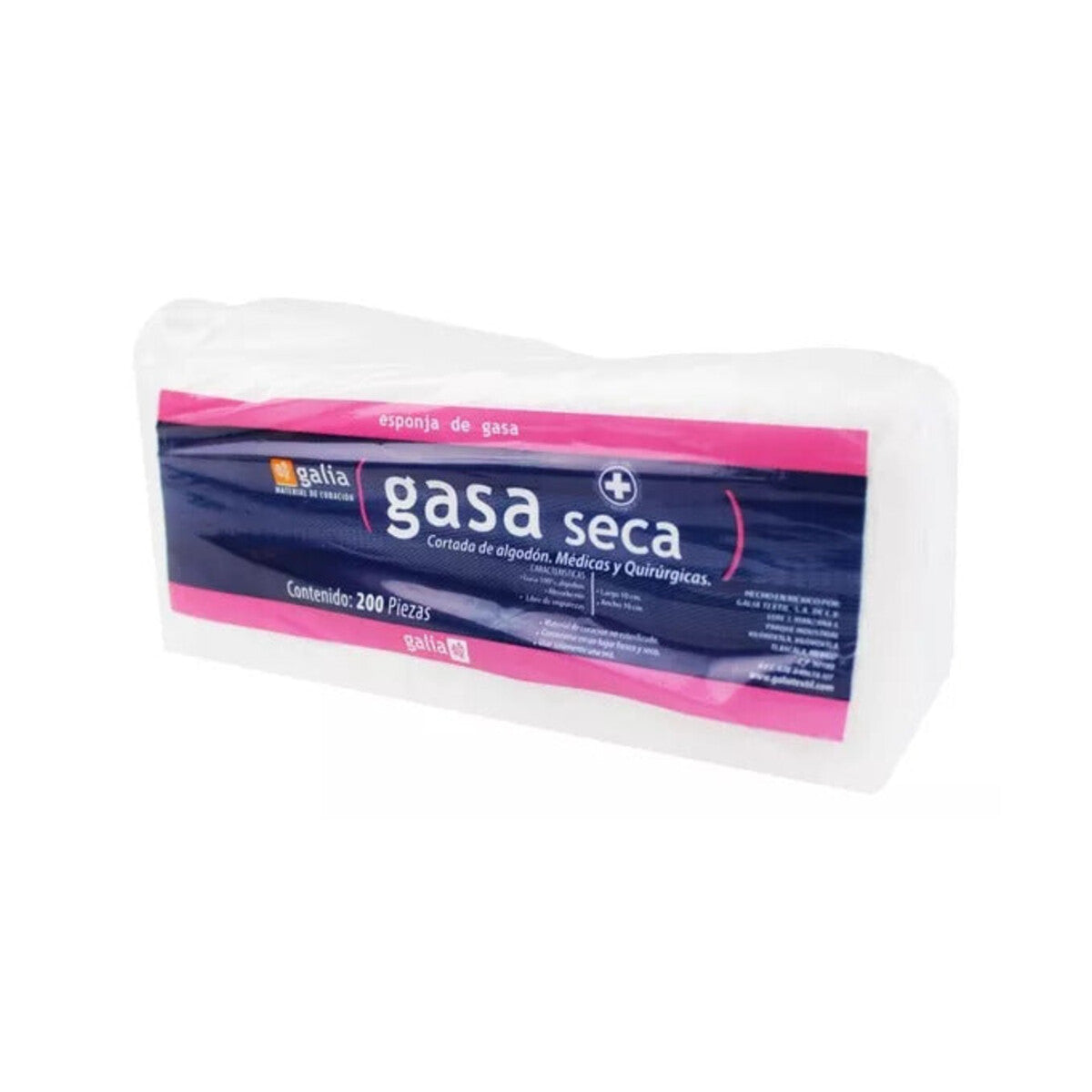 Galia gasa no estéril GT00367 de 7.5 × 5 cm sobre fondo blanco