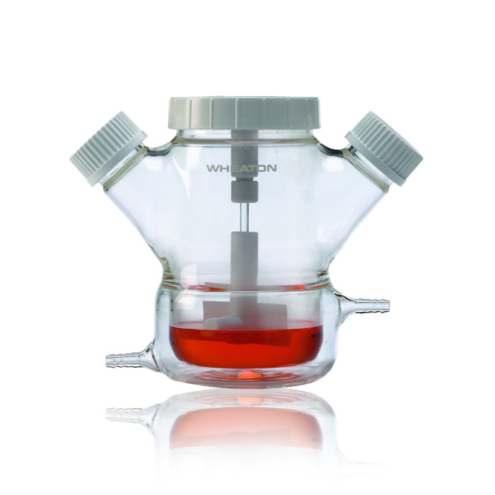 Matraz spinner Wheaton Celstir con camisa; imagen del formato de la familia
