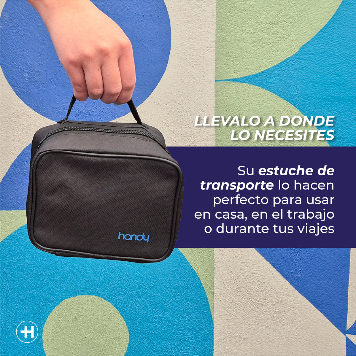 Estuche negro de transporte del nebulizador Handy 403D