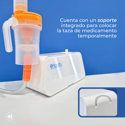 Taza del Handy 403D con marcas de 2, 4, 6 y 8 ml y soporte de la unidad