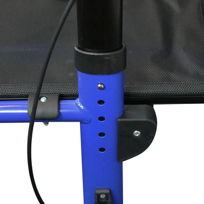Tubo azul de la andadera Handy AN08A con orificios para regular la altura