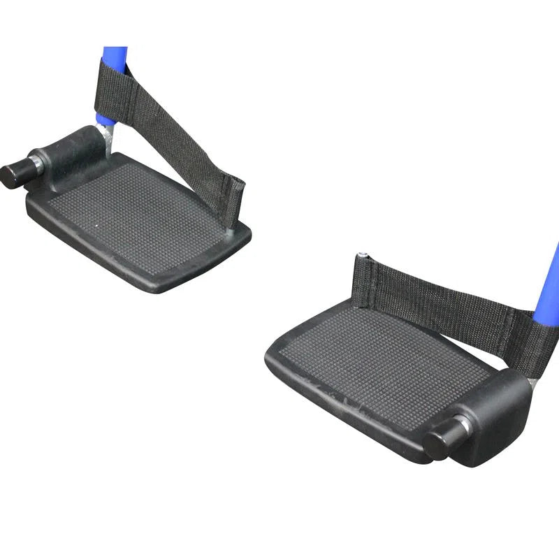 Reposapiés plegables de la andadera azul Handy AN08A