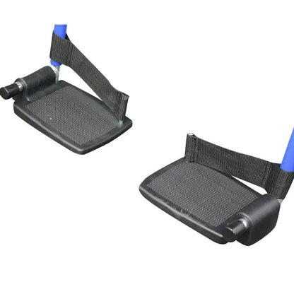 Reposapiés plegables de la andadera azul Handy AN08A