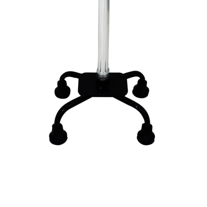 Base negra de cuatro apoyos con gomas del bastón Handy BST4PC4