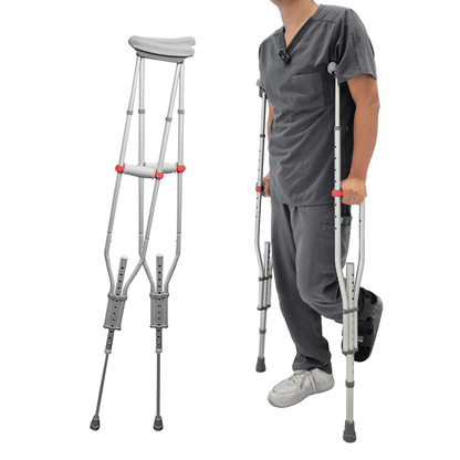 Par de muletas axilares desmontables de aluminio Handy MLT-D