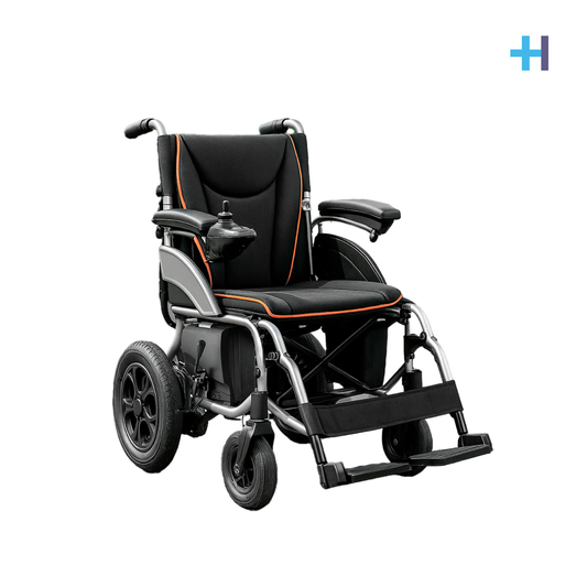 Silla de ruedas Handy S500 completa, con palanca de mando, reposapiés y ruedas neumáticas