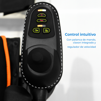 Mando de la silla Handy S500, con palanca, claxon y regulador de velocidad
