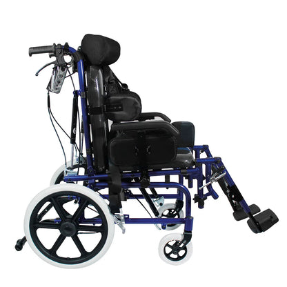 Silla Handy S700 de perfil, con los elevapiernas hacia abajo