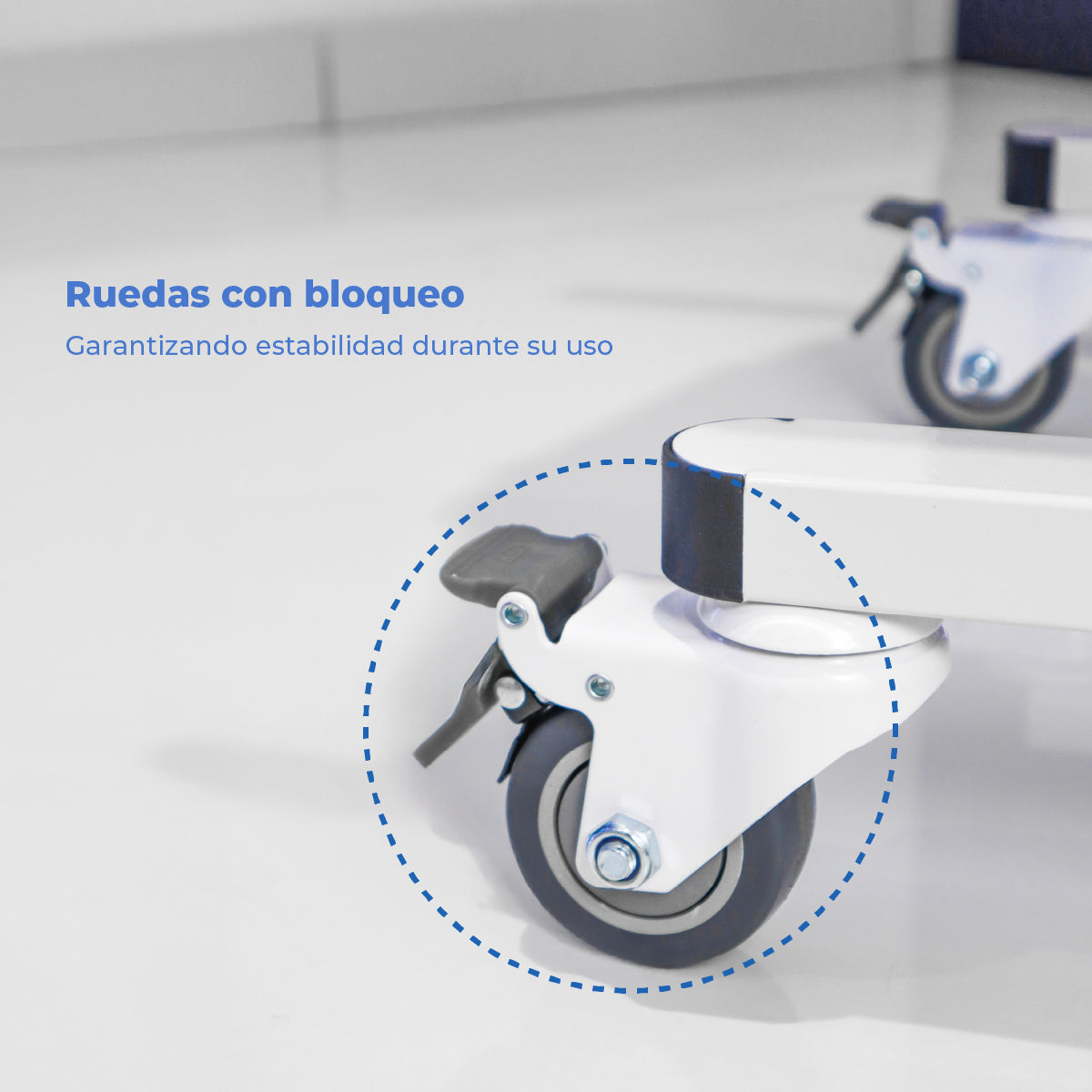 Rueda con seguro de la silla de transferencia Handy STWC01