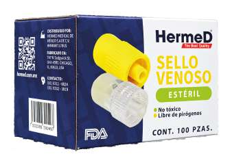 Sello venoso amarillo — caja con 100 piezas — fotografía 1