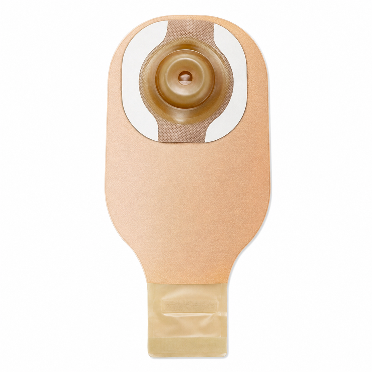 Bolsa de colostomía Hollister CeraPlus Soft Convex, vista frontal sobre fondo blanco