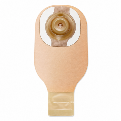Bolsa de colostomía Hollister CeraPlus Soft Convex, vista frontal sobre fondo blanco