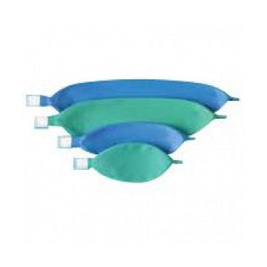 Hudson RCI 5432 bolsa respiratoria de anestesia de 2 L verde libre de látex sobre fondo blanco