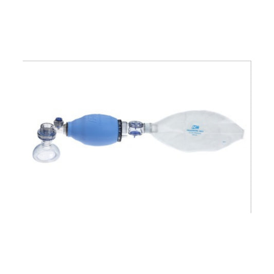 Hudson Lifesaver 5346, resucitador reusable pediátrico sobre fondo blanco