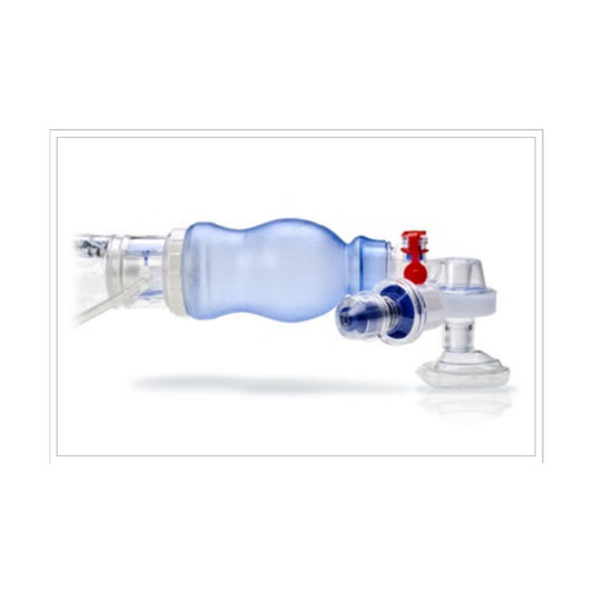 Hudson Lifesaver 5364 resucitador desechable neonato sobre fondo blanco