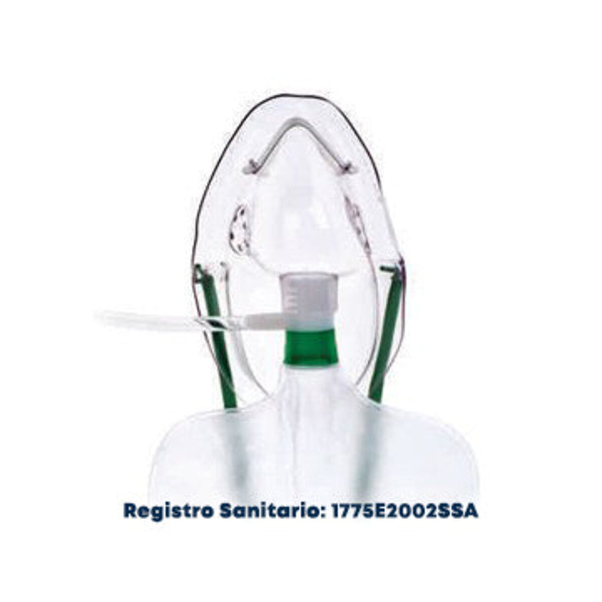 Mascarilla de oxígeno Hudson RCI HUD1011 sobre fondo blanco