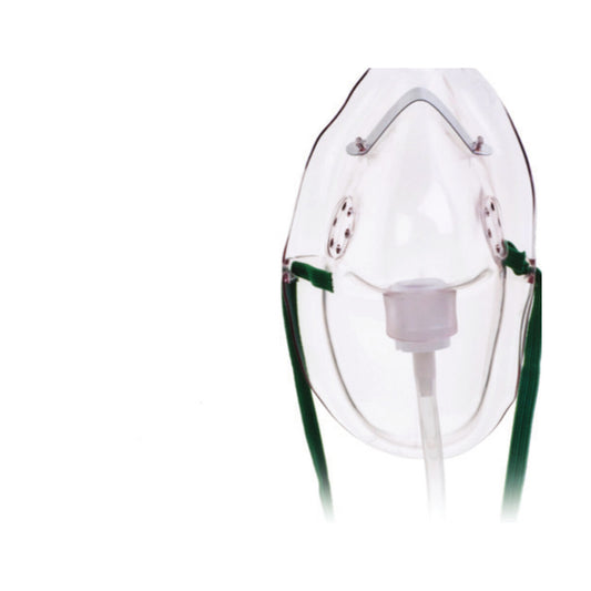 Mascarilla de oxígeno pediátrica Hudson RCI HUD1042 sobre fondo blanco