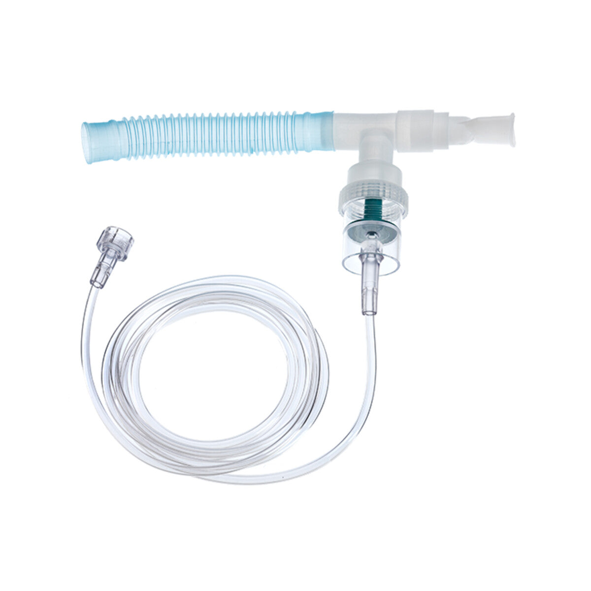 Micronebulizador Hudson RCI Micro Mist 1884 con tubo en T, boquilla, tubo corrugado y tubería de oxígeno