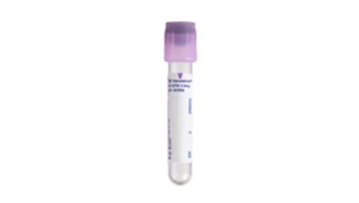 Tubo BD Vacutainer 367856, 3 mL; Hemogard, lavanda