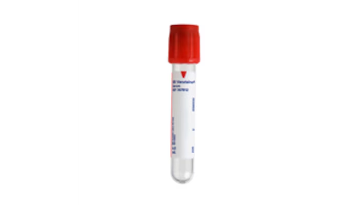 Tubo BD Vacutainer 367812, 4 mL; Hemogard, rojo