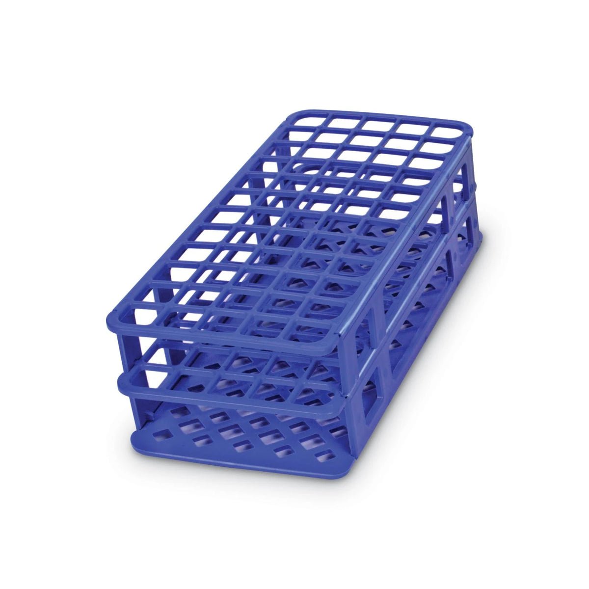 Gradilla Fold & Snap Heathrow Scientific HS243077B, 60 posiciones de 16 mm, color azul