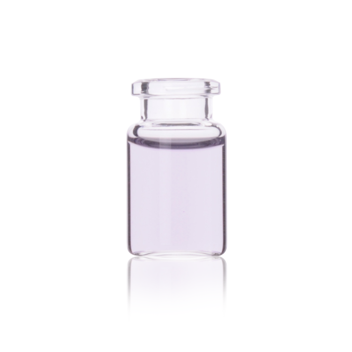 Fotografía oficial del formato de vial headspace WHEATON de fondo plano, boca crimp de 20 mm; referencias WHE-W225281