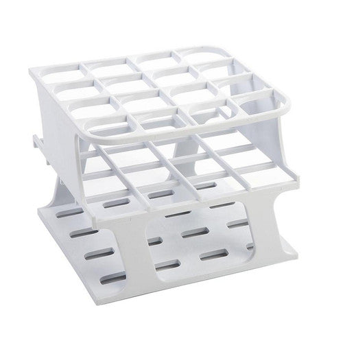 Gradilla OneRack Heathrow Scientific HS27504A de 16 posiciones, pozo de 25 mm, color blanco