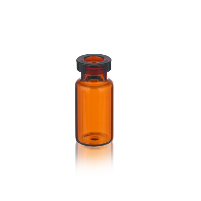 Fotografía oficial ilustrativa del formato de vial serum WHEATON de vidrio ámbar, boca crimp. La capacidad y presentación dependen de la referencia. WHE-WUBB2MLA-T-EP, WHE-WUBB5MLA-T-EP, WHE-WUBB10MLA-T-EP